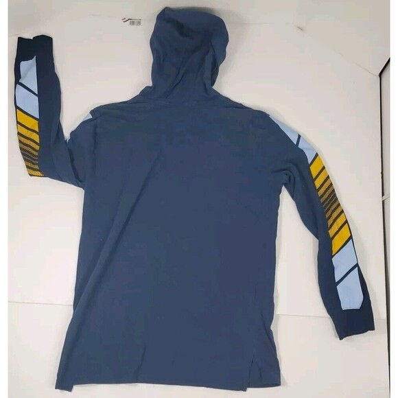 Adidas Hoodie t-shirt Kids Large Adult SM Blue Pull Over Cotton.‎  Athleisure - Picture 3 of 7